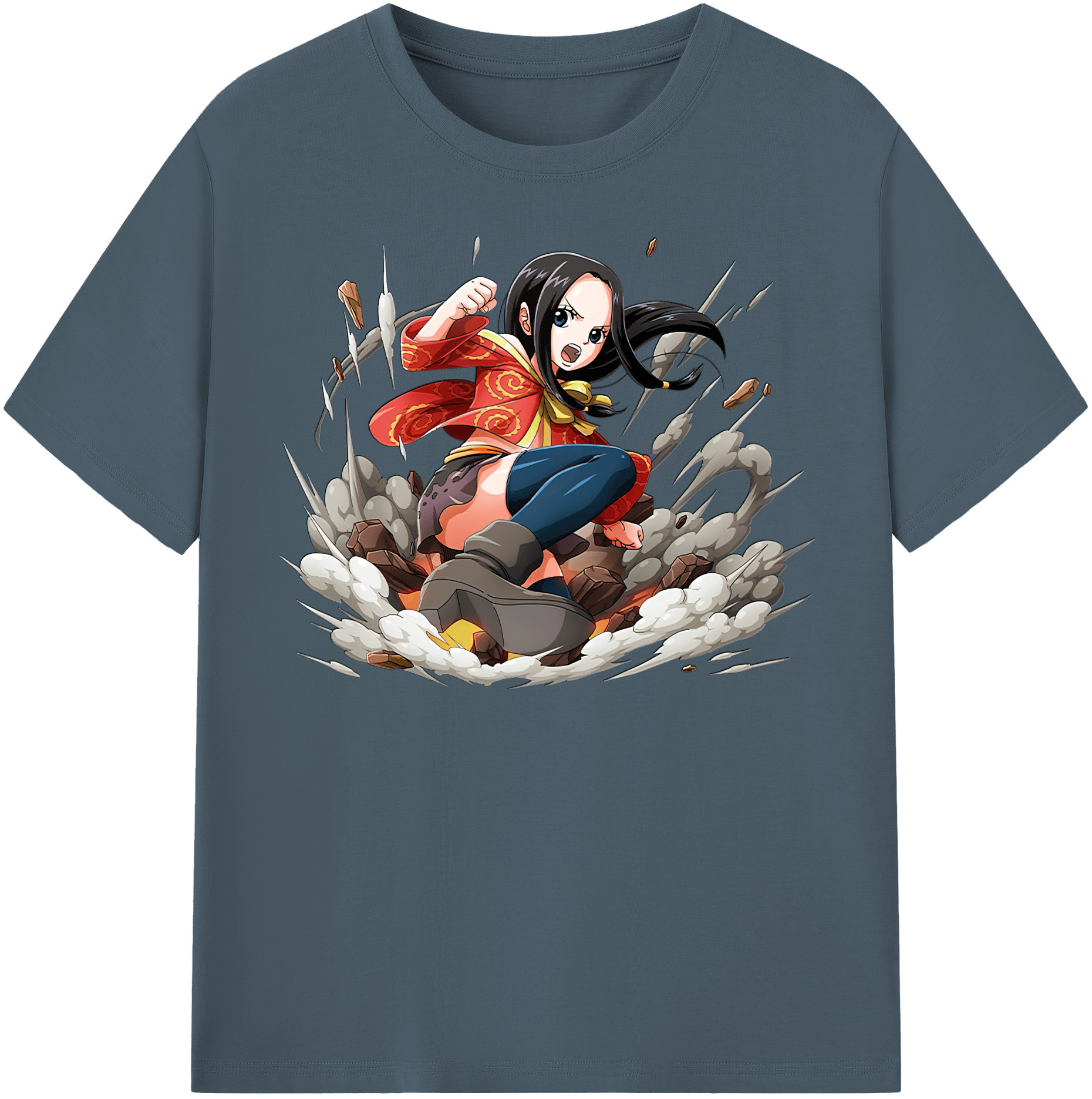 ワンピース ボア・ハンコック ONE PIECE Boa·Hancock 綿100％半袖Tシャツ（フロントプリント）